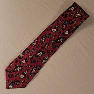 Disney Characters Paisley Print Tie (M0105)
